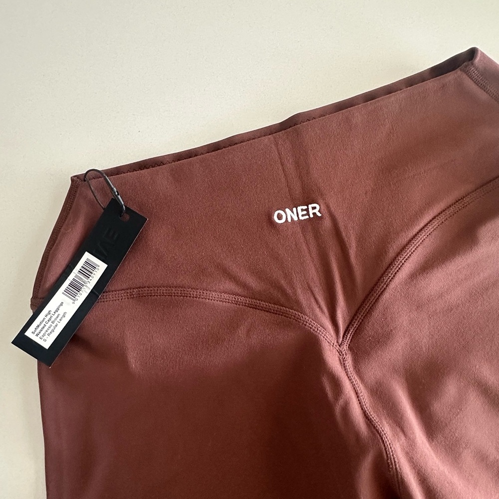 Oner active soft motion brown capri leggings - Picture 2 of 4